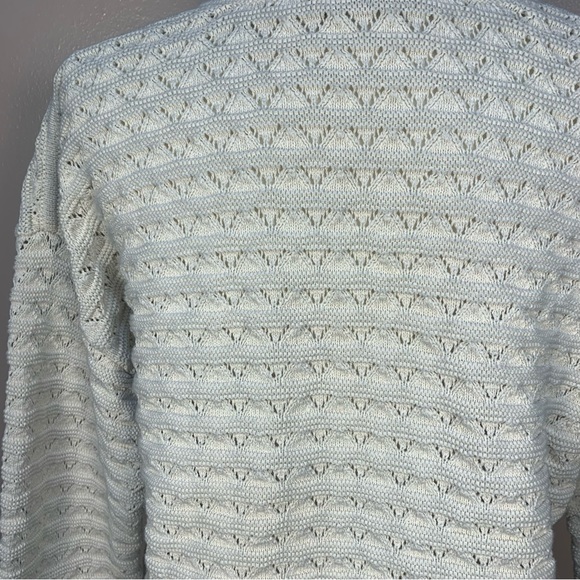 Veronica Beard Bracia Pointelle V Neck Sweater - Picture 10 of 15